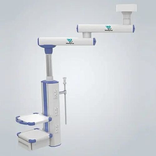 Doppio braccio di distribuzione a soffitto - Dual Arm - Medinain - per terapia intensiva / per sala operatoria / ad altezza regolabile