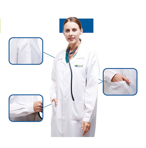 Camice ospedaliero unisex - Nanning Tecbod Biological Technology - lavabile / antistatico / antimicrobico