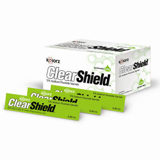 Materiale odontoiatrico in vernice al fluoro - Kolorz ClearShield - DMG America - per profilassi dentale / in pasta