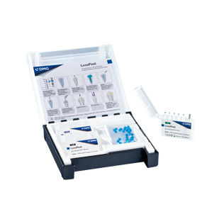 Materiale odontoiatrico in composito - LuxaPost - DMG America - per ricostruzione dentale / trasparente