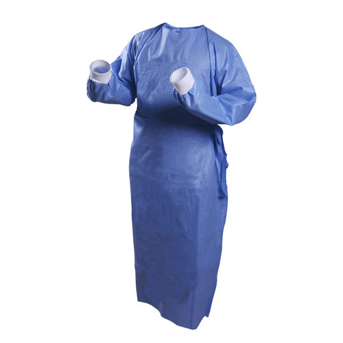 Camice chirurgico unisex - Medika Maesindo Global - monouso / blu