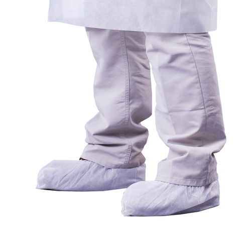 Copriscarpa con gambale per camere bianche - Medika Maesindo Global - in polipropilene / monouso / in tessuto non tessuto