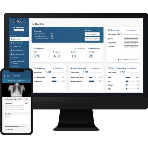 Sistema di gestione di dati - qTrack - Qure.ai - dell'informazione / con intelligenza artificiale / per diagnostica per immagini