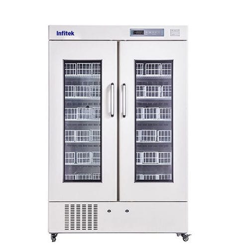 Frigorifero per banca del sangue - BR4-660 - Infitek - ad armadio / con rotelle / 2 porte