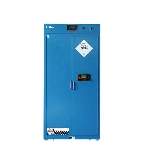 Armadio contenitore - SSC-151B - Infitek - per prodotti chimici / blu / con serratura elettronica