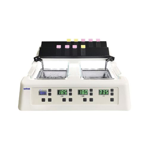 Bagnomaria riscaldante - TSBW-T3 - Infitek - controllato tramite microprocessore / da banco / con essiccatore di vetrini