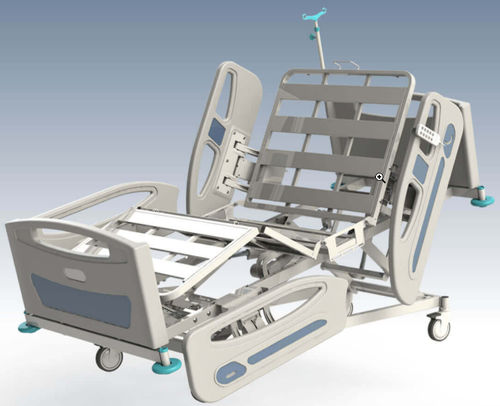 Letto da ospedale - NPR 104-60 - Nuprom - per cure domiciliari / per lungodegenza / elettrico