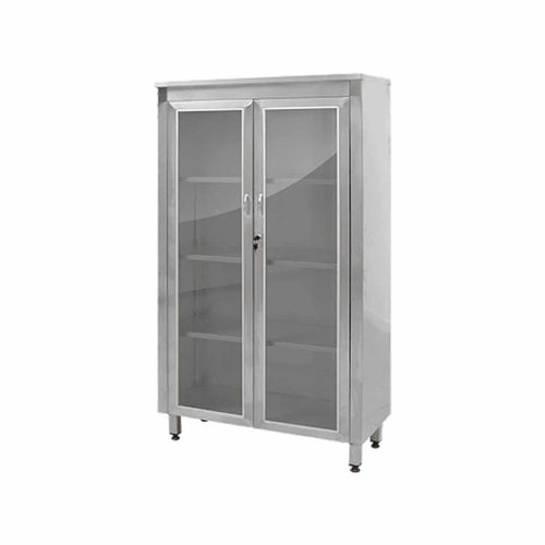 Armadio per ospedale - NSS 1002 - Nuprom - con sportello / in acciaio inossidabile / 2 porte