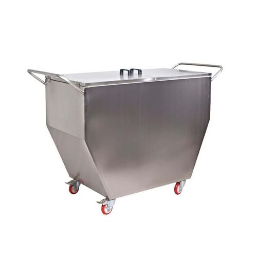 Carrello medico - NSS 3002 - Nuprom - di trasporto / portarifiuti / in acciaio inossidabile