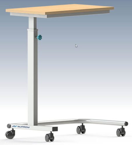 Tavolino servitore ad azionamento manuale - NPR 405 - Nuprom - con rotelle / ad altezza regolabile