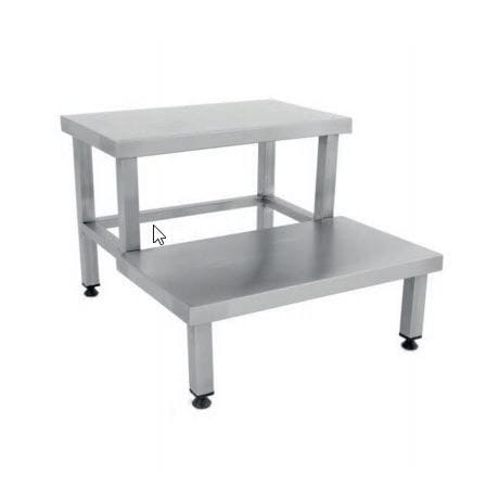 Predellino 2 gradini - NSS 6002  - Nuprom - in acciaio inossidabile / antiscivolo