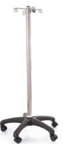 Asta portaflebo con rotelle - NSS 7004 - Nuprom - 4 ganci / in acciaio inossidabile