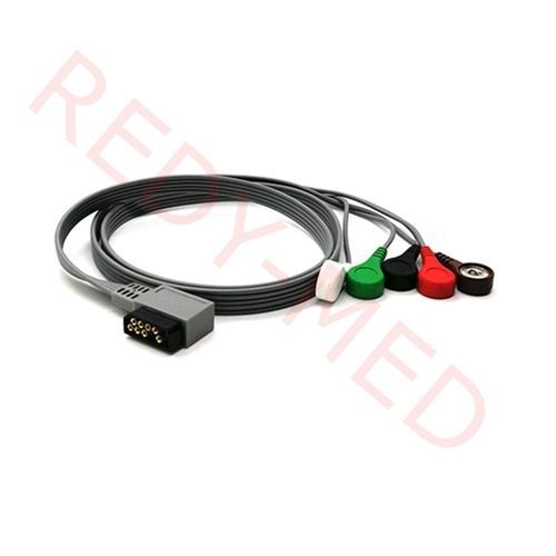 Cavo ECG per Holter cardiaco - VC204SA-004 - Shenzhen Redy-Med Technology Co.,Ltd - 5 fili / 4 cavi