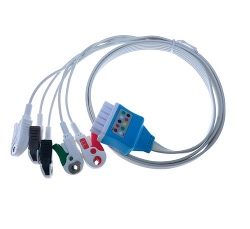 Cavo ECG 3 cavi - EL103SA-MQ1 - Shenzhen Redy-Med Technology Co.,Ltd - 5 fili