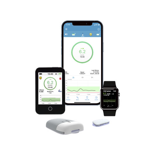 Applicazione iOS didattica - TouchCare® Nano - Medtrum - di gestione del diabete / di condivisione / di controllo