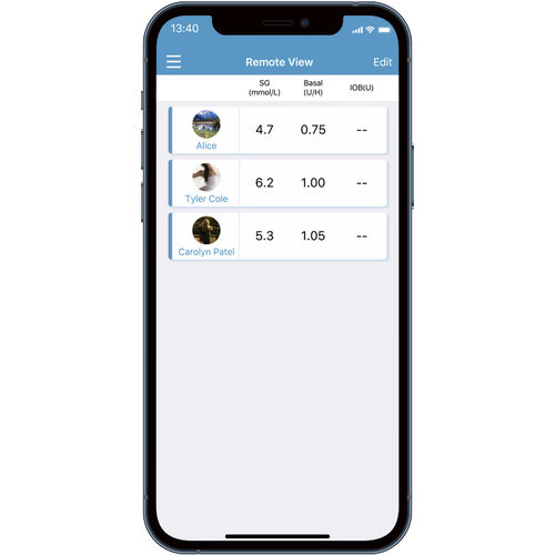 Applicazione iOS di gestione dati dei pazienti - EasyFollow - Medtrum - di gestione del diabete / di condivisione / medica