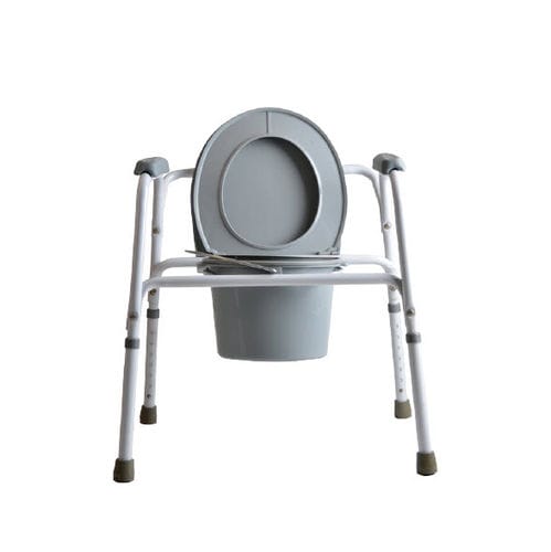 Sedia da toilette con braccioli - YK4120 - Intco Machinery - con secchio / ad altezza regolabile