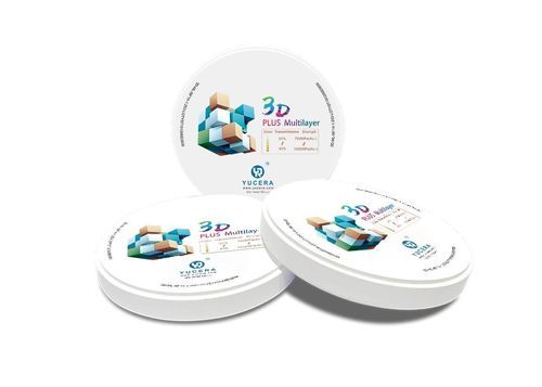 Materiale odontoiatrico in zircone - 3D Plus Multilayer - YUCERA - in zirconio / ZrO2 / in diossido di zirconio