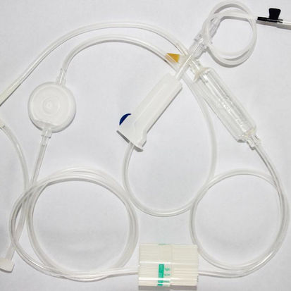 Set di infusione in polivinilcloruro (PVC) - Jiangxi Qiaomin Medical Appliance - con camera di gocciolamento / con connettore a Y / con rubinetto