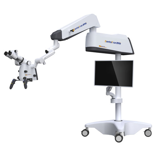 Microscopio operatorio odontoiatrico - VISTA - Hefei DentaFlim Medical Equipment - con rotelle
