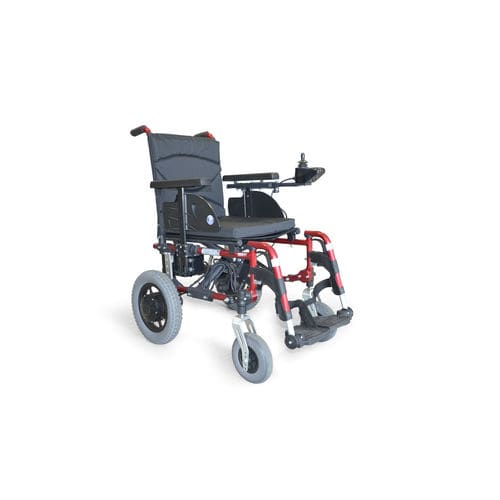 Sedia a rotelle elettrica - V500 E - Vermeiren Medical Equipment - da esterno / pieghevole / telaio in alluminio