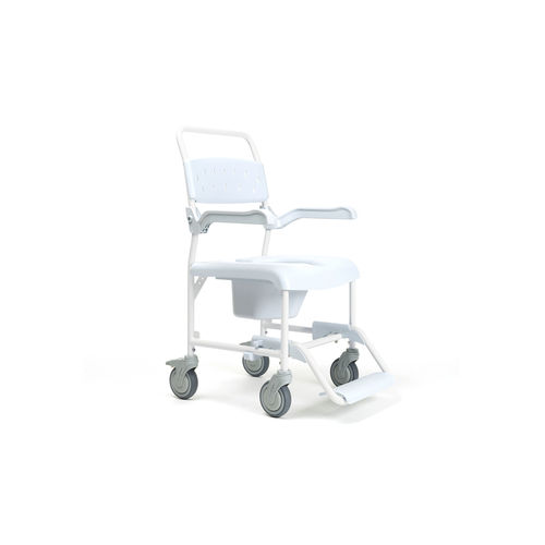 Sedia da toilette per persone a mobilità ridotta - The Pluo - Vermeiren Medical Equipment - con braccioli / con rotelle