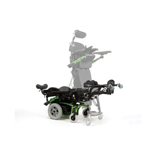 Sedia a rotelle elettrica - Forest3 SU - Vermeiren Medical Equipment - da esterno / verticalizzante / nera