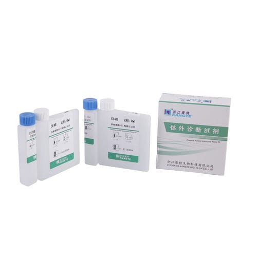 Kit di test della creatina chinasi - F002 series - Zhejiang Kangte Biotechnology Co., Ltd. - dell'infarto del miocardio / clinico / di siero