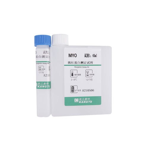 Kit di test della mioglobina - J002 series - Zhejiang Kangte Biotechnology Co., Ltd. - per malattie renali / dell'infarto del miocardio / di siero