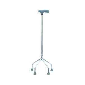 Bastone da passeggio con impugnatura a T - KR922 - Zhenjiang Kangrui Rehabilitation Equipment Co., Ltd. - quadripode / ad altezza regolabile