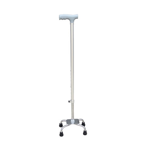 Bastone da passeggio con impugnatura a T - KR924 - Zhenjiang Kangrui Rehabilitation Equipment Co., Ltd. - quadripode / ad altezza regolabile