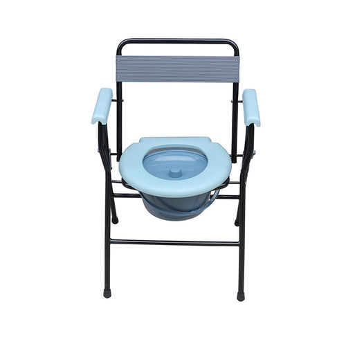 Sedia da doccia con braccioli - KR899 - Zhenjiang Kangrui Rehabilitation Equipment Co., Ltd. - con apertura igienica / con secchio / con schienale