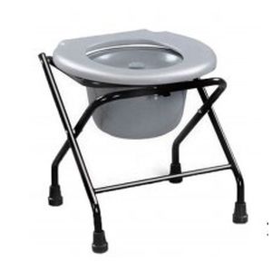 Sedia da doccia senza schienale - KR897A - Zhenjiang Kangrui Rehabilitation Equipment Co., Ltd. - con apertura igienica / con secchio / pieghevole