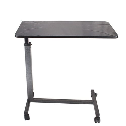 Tavolino servitore con rotelle - KR572 - Zhenjiang Kangrui Rehabilitation Equipment Co., Ltd. - ad altezza regolabile / ad azionamento manuale