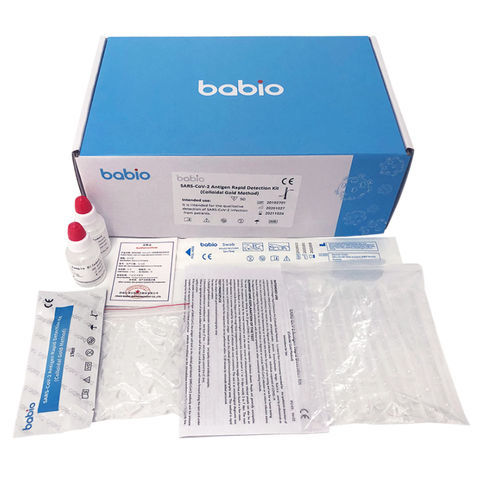 Kit di test per diagnosi COVID-19 - Jinan Babio Biotech - per antigeni / SARS-COV-2 / a immunoanalisi