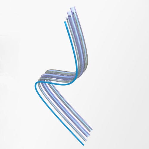 Tubo per angiografia - Princeton Medical Scientific - PTFE / in acciaio inossidabile / dritto