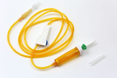 Set di infusione per chemioterapia - IV04 DF/150R - Sunrise Medical Technology - in polivinilcloruro (PVC) / con camera di gocciolamento / con connettore a Y