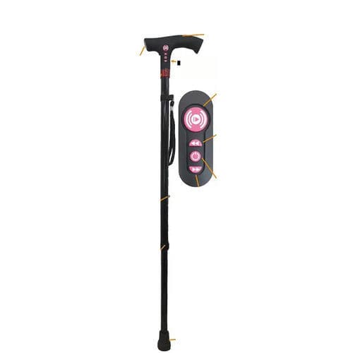 Bastone da passeggio con impugnatura a T - Xiamen Xiangfali Technology - ad altezza regolabile / antiscivolo
