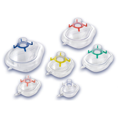 Maschera per anestesia trasparente - AM0 series - Entie Medica - regolabile