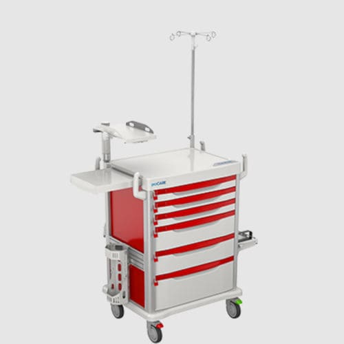 Carrello medico - AP-AMSSWASH - Touchpoint Medical - di emergenza / per uso generale / per apparecchio