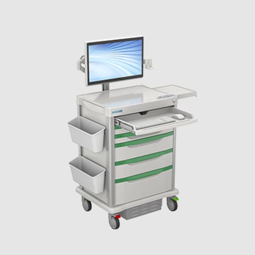 Carrello informatico medico - Touchpoint Medical - accessori / mobile / modulare