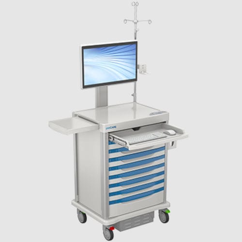 Carrello informatico medico - proCARE™ Intelligent - Touchpoint Medical - accessori / mobile / con cassetti