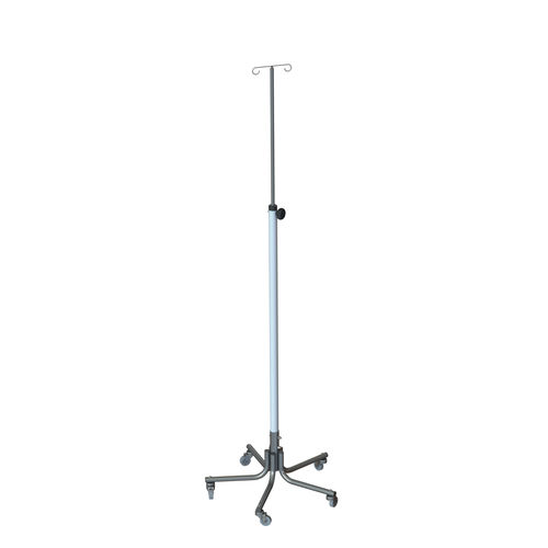 Asta portaflebo con rotelle - PARAID - 2 ganci / in acciaio inossidabile