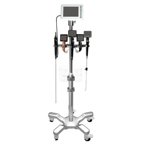 Carrello medico - YS-T5 - Jiangsu Mole Electronic Technology - per endoscopio / multifunzione / in acciaio inossidabile
