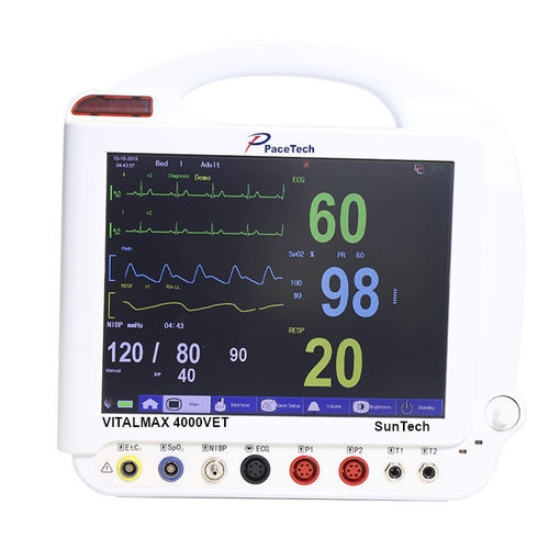 Monitor portatile per paziente - VITALMAX 4000VET - Pace tech Medical - ECG / RESP / TEMP
