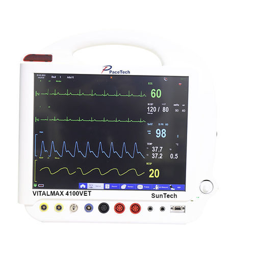 Monitor portatile per paziente - VITALMAX 4100VET - Pace tech Medical - ECG / RESP / TEMP