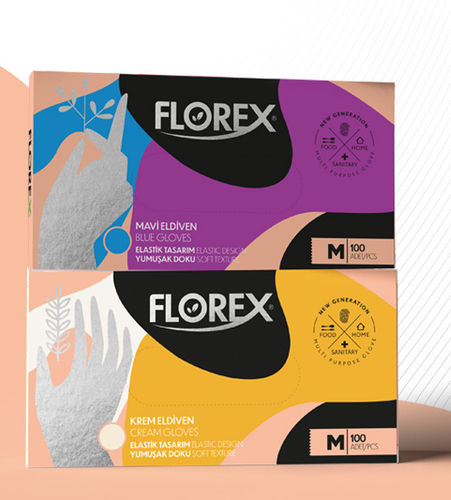 Guanto senza lattice - FLOREX  - Reflex - da doccia / L / XL