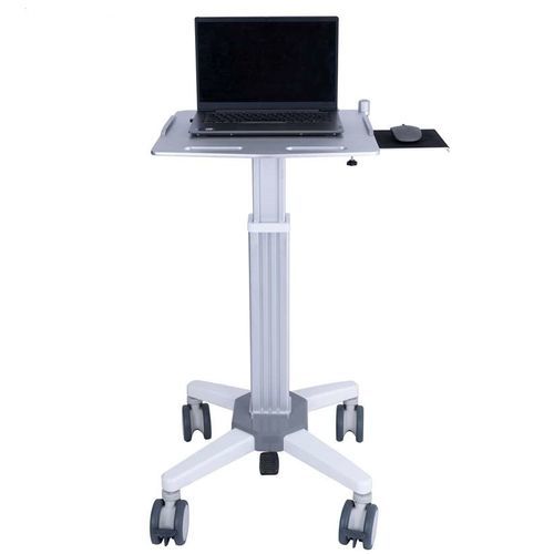 Carrello informatico medico - QingDao Wealthy automation equipment co., Ltd - per computer portatile / ad altezza regolabile / sicuro