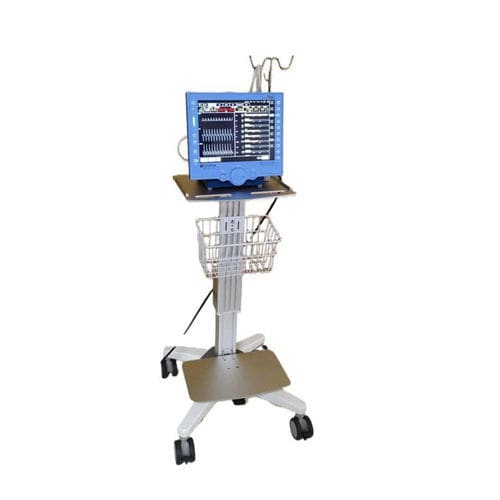 Carrello medico - QingDao Wealthy automation equipment co., Ltd - per monitor / per apparecchio / elevabile