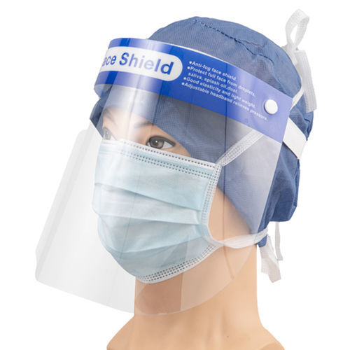 Schermo facciale in polietilene - 201F - Zhejiang Lanhine Medical Products - a pieno facciale / per adulti / scatola da 10 pezzi